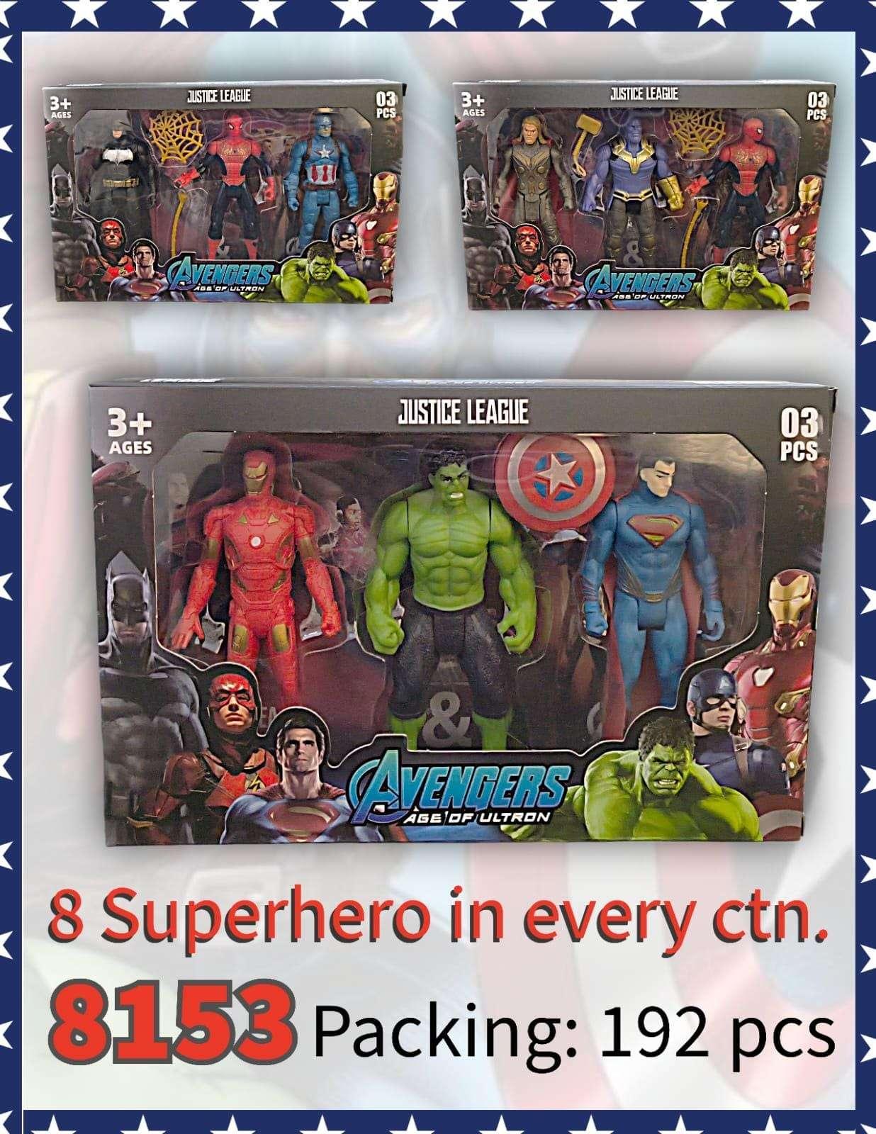 3 IN 1 AVENGERS SET