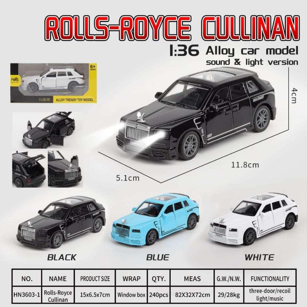 SMALL DIE-CAST ROLL ROYACE(BULK)