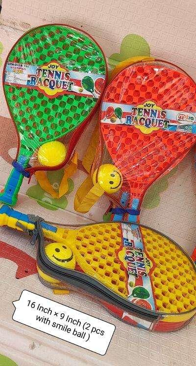 Tennis Racket pair with smile bowl