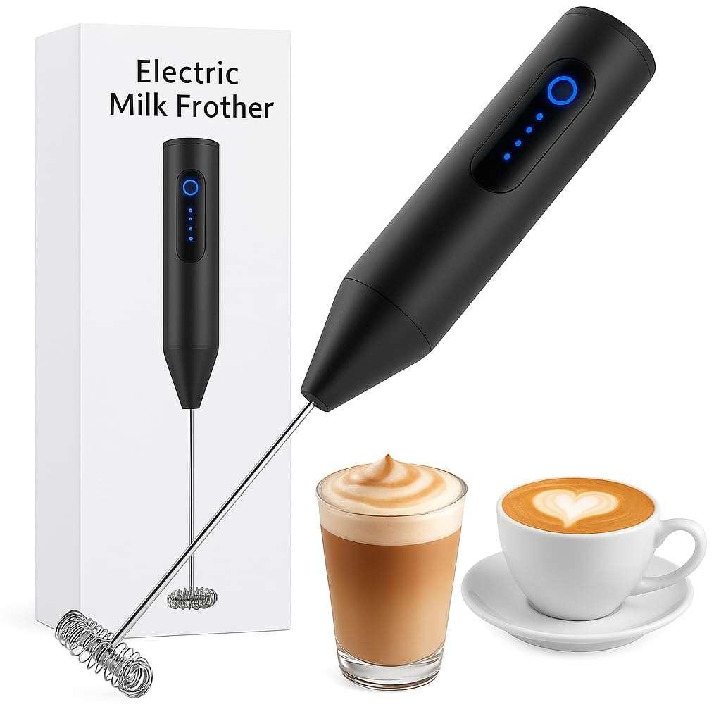 2in1 Rechargable Milk Frother Or Beater (Imported)