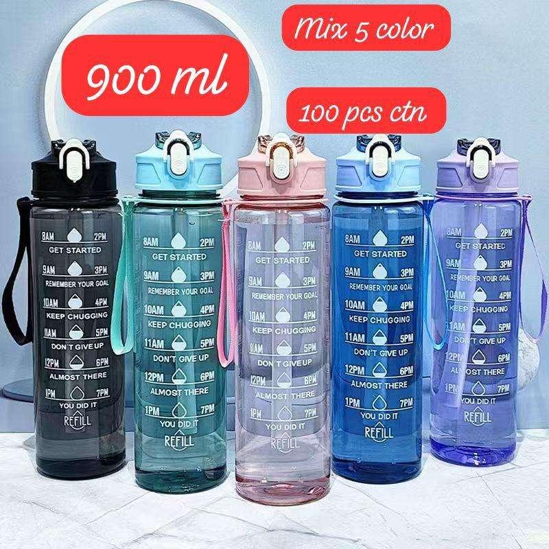 900ml motivational water bottle