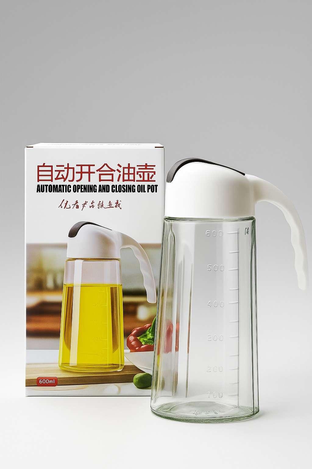 Glass oil pot