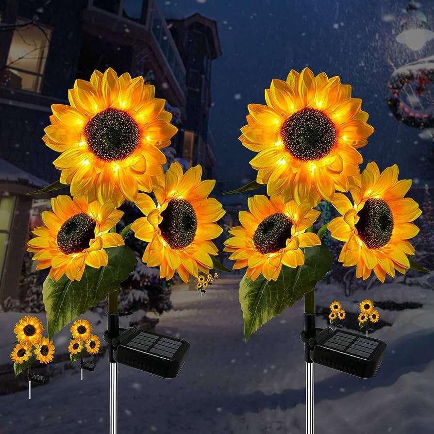 Sunflower Solar Light(pack of 4)