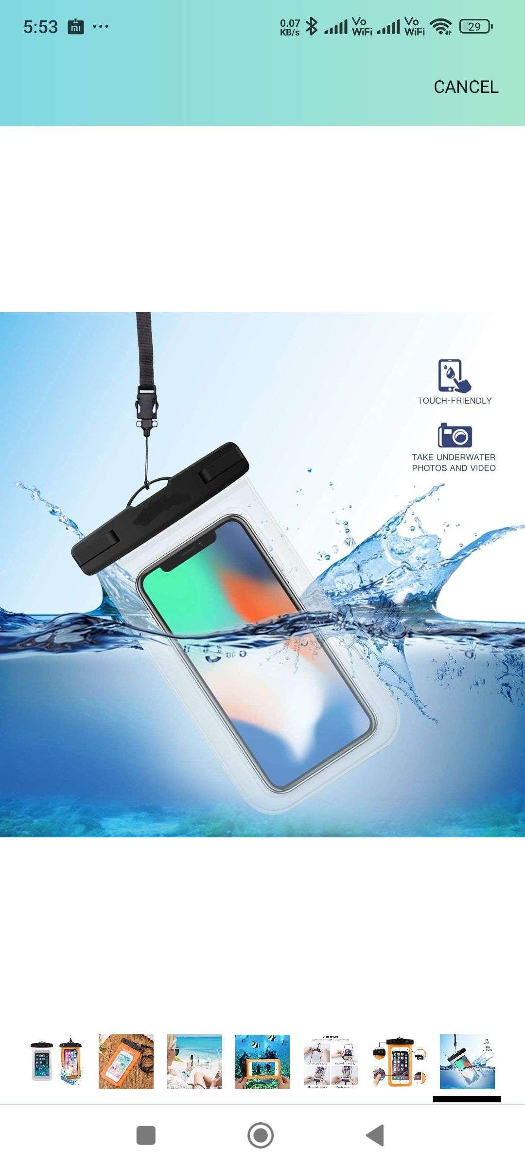 Waterproof Mobile cover