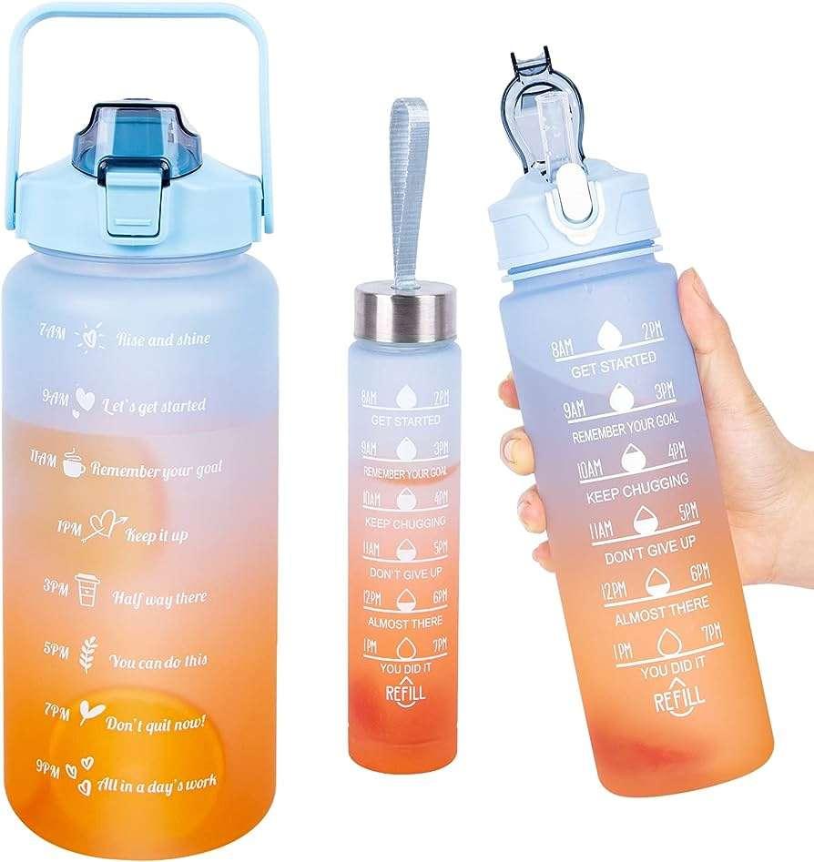 Motivational Water Bottle (3pc set)